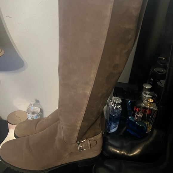 Women's Taupe Knee-High Boots - Picture 1 of 3